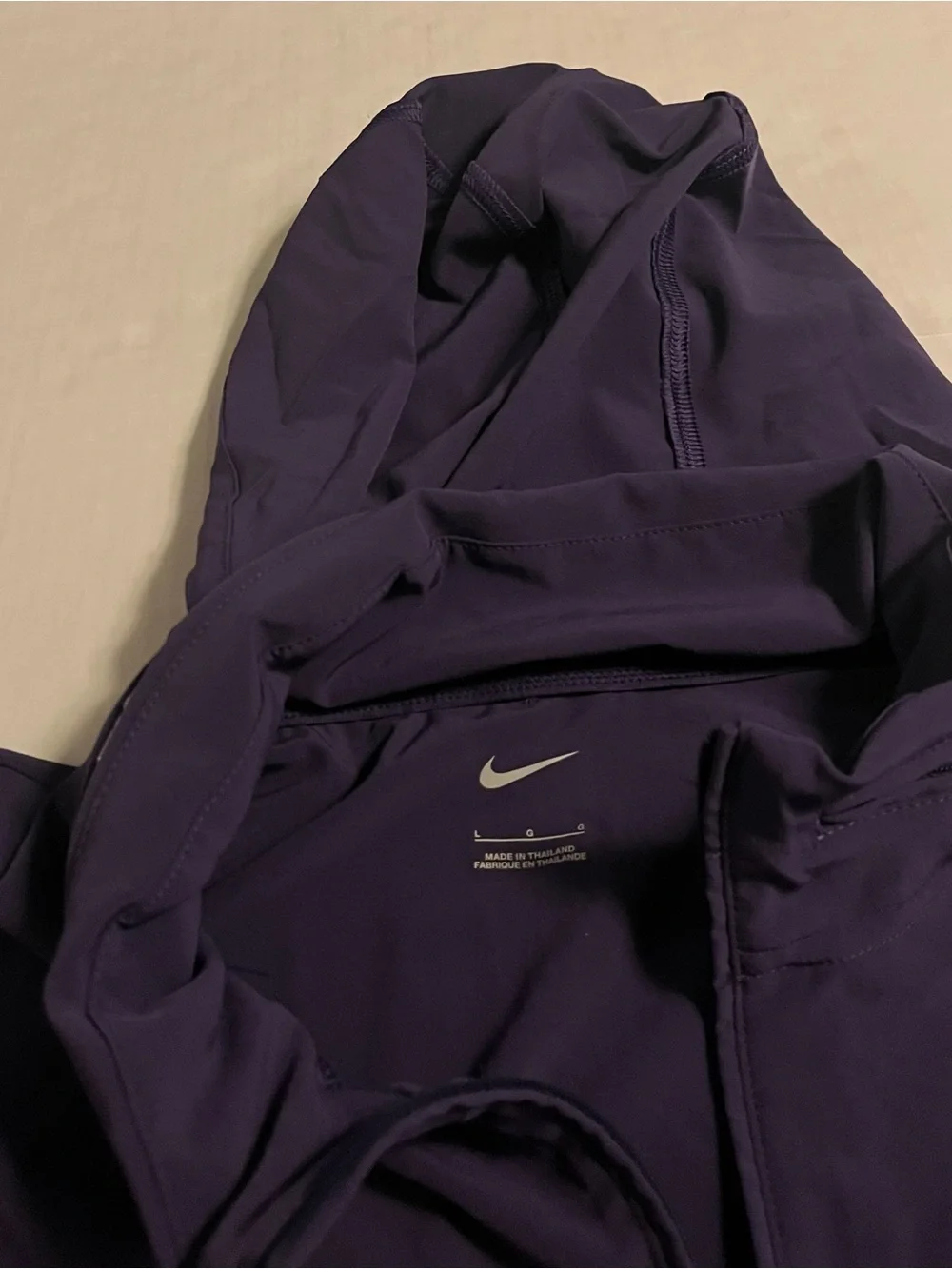 NEW Nike TCU Horned Frogs 1/4 Zip NCAA Hooded Pullover Jacket LARGE Football